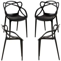 Ofertas En Packs - Pack 4 Sillas Lowa - Negro