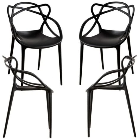 Ofertas En Packs - Pack 4 Sillas Lowa - Negro 1 Ofertas En Packs - Pack 4 Sillas Lowa - Negro