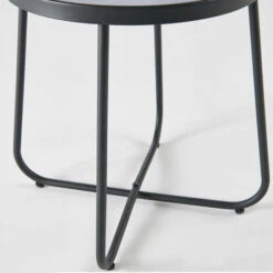 Mesa Auxiliar De Jardín Redonda Ø43 X 50 Cm Negra Lagoon 8 Mesa Auxiliar De Jardín Redonda Ø43 X 50 Cm Negra Lagoon -Elrincon del Jardin Tienda 74150197 4