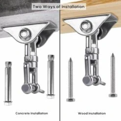 Innovador Gancho De Techo Con Acero Inoxidable 304 Capacidad 500KG Rotación 360°, Suspensión Para Conjuntos De Madera De Concreto, Silla Colgante, Lámpara Colgante, Hamaca, Yoga, Con 4 Tornillos De Fi -Elrincon del Jardin Tienda 77375820 4