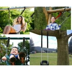 Gancho De Mosquetón Para Barra De Puerta, Barra De Dominadas Para Hamaca/kit Para Colgar Barra De Gimnasio Para Hamaca Colgante, Silla De Bebé Y Columpio De Patio (negro 150 X 5 Cm) - -Elrincon del Jardin Tienda 81040954 5