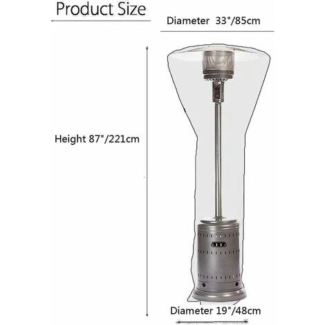 Cubierta Para Calentador De Patio Exterior Cubierta Para Calentador De Patio Impermeable 210D Oxford Cubierta Para Calentador De Patio Cubierta Para Calentador De Patio Negro 221 X 85 X 48 Cm 3 Cubierta Para Calentador De Patio Exterior Cubierta Para Calentador De Patio Impermeable 210D Oxford Cubierta Para Calentador De Patio Cubierta Para Calentador De Patio Negro 221 X 85 X 48 Cm - Imagen 3