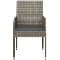 Sillas De Jardín Con Cojines 4 Unidades Ratán Sintético Gris VidaXL 9 Sillas De Jardín Con Cojines 4 Unidades Ratán Sintético Gris VidaXL -Elrincon del Jardin Tienda 87542243 5