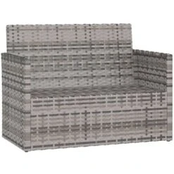 Banco De Jardín Con Cojines Ratán Sintético Gris 105 Cm VidaXL 8 Banco De Jardín Con Cojines Ratán Sintético Gris 105 Cm VidaXL -Elrincon del Jardin Tienda 88554719 4