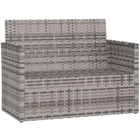 Banco De Jardín Con Cojines Ratán Sintético Gris 105 Cm VidaXL 4 Banco De Jardín Con Cojines Ratán Sintético Gris 105 Cm VidaXL - Imagen 4