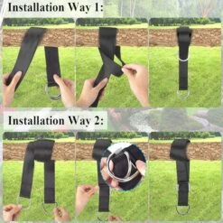 RHAFAYRE Correa Para Hamaca, Correa Para Colgar, Correas Para Colgar De Alta Calidad Para Hamaca Y Columpio De Jardín, Carga Máxima 1000 Kg (negro) 8 RHAFAYRE Correa Para Hamaca, Correa Para Colgar, Correas Para Colgar De Alta Calidad Para Hamaca Y Columpio De Jardín, Carga Máxima 1000 Kg (negro) -Elrincon del Jardin Tienda 92440124 4