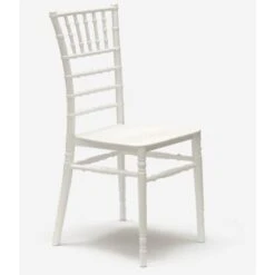 Silla Blanca Vintage Para Catering Bares Restaurantes Y Cocinas