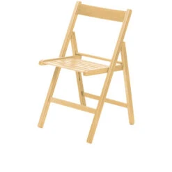 Pack De 4 Sillas Plegables Bass Natural