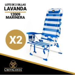 Lote 2 Sillas LAVANDA 12009 Marinera