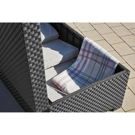 Baúl Diva Antracita 117x63x43 Cm 2 Baúl Diva Antracita 117x63x43 Cm - Imagen 2